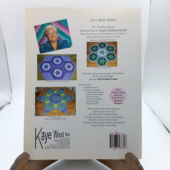 Stars Made Simple By Kaye Wood Quilting Guide Book View & Do Series - Picture 2 of 2